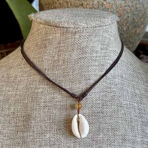 Cowrie Shell Surfer Necklace